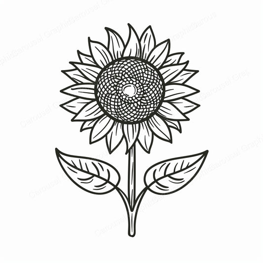 Sunflower Vector Graphic preview