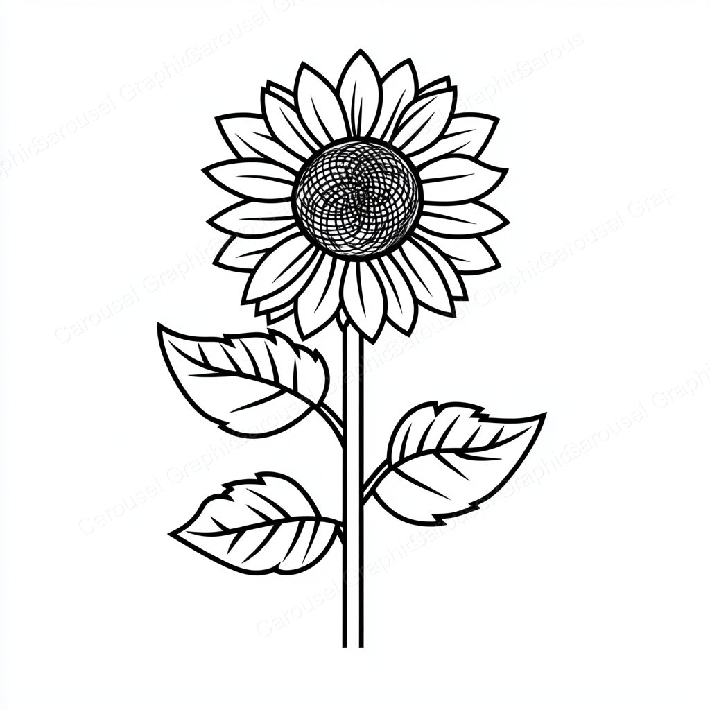 Sunflower Vector Graphic preview