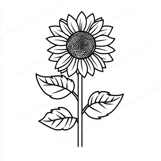 Sunflower Vector Graphic preview