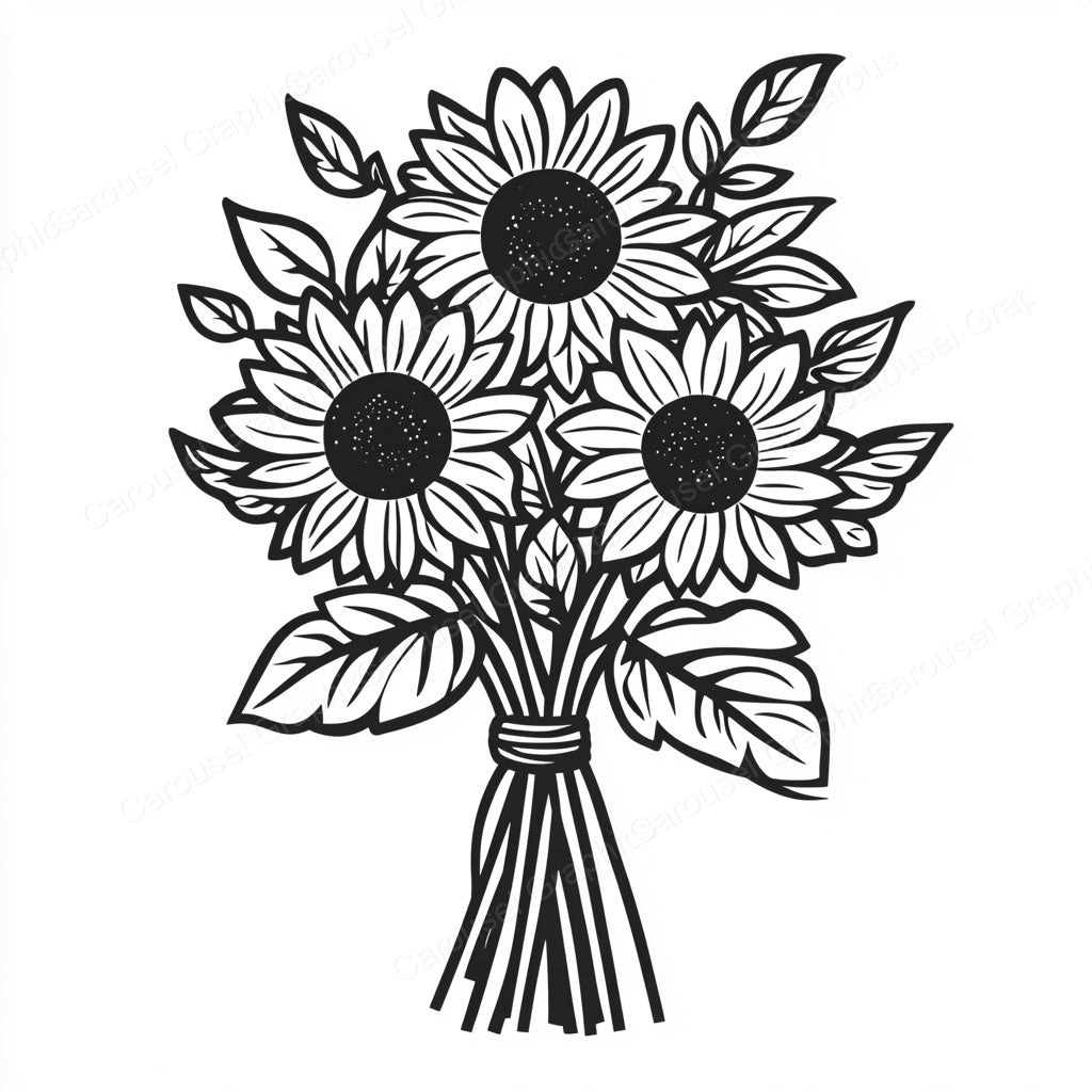Sunflower Vector Graphic preview