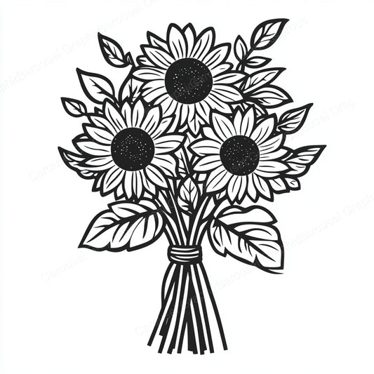 Sunflower Vector Graphic preview
