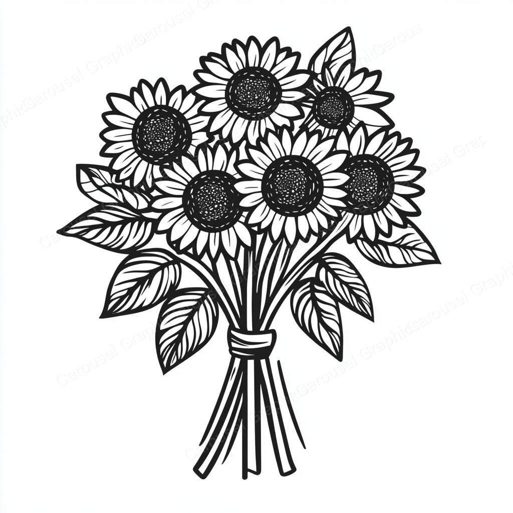 Sunflower Vector Graphic preview