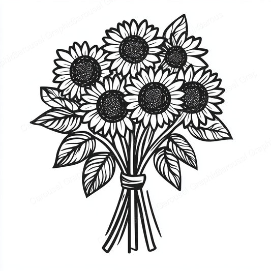 Sunflower Vector Graphic preview