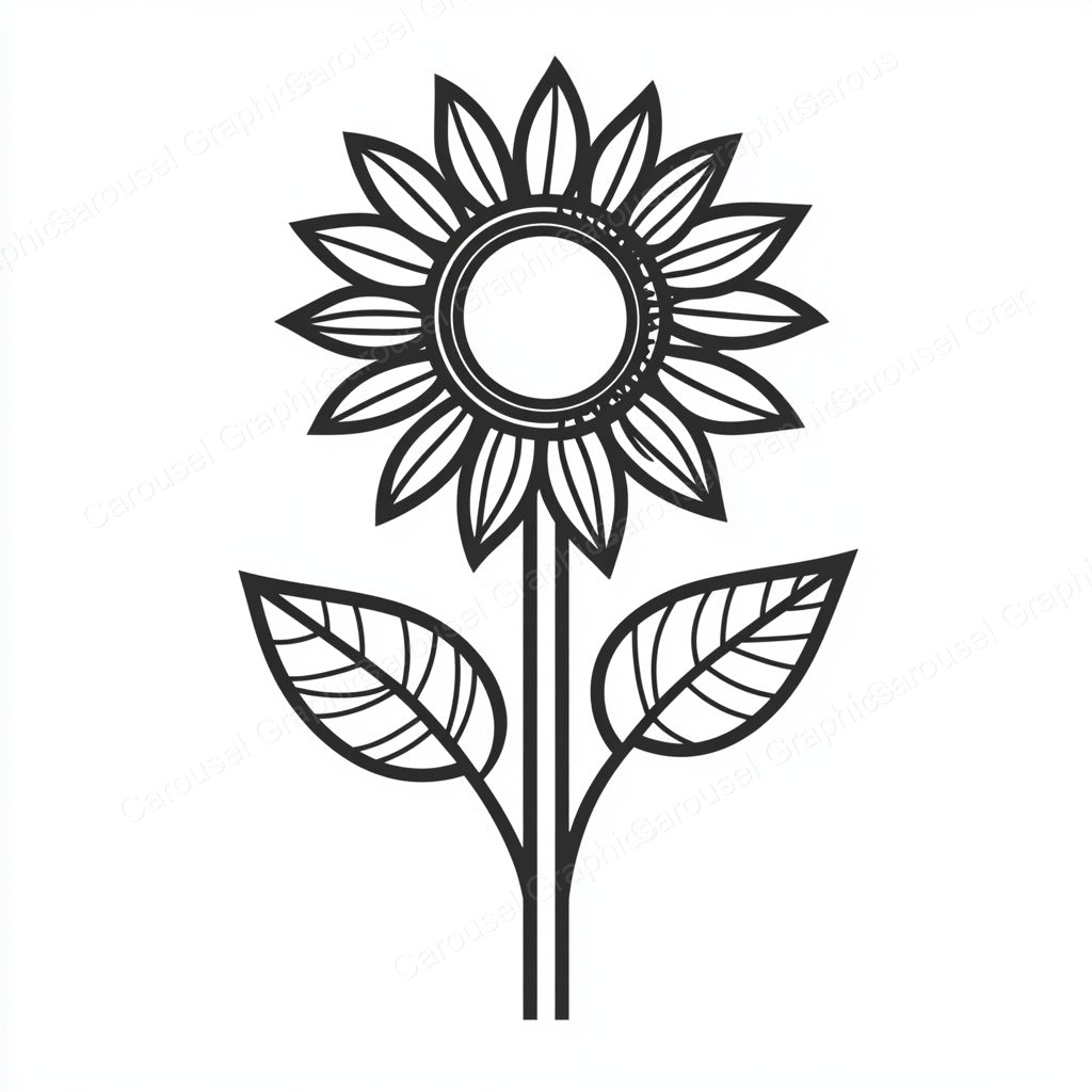 Sunflower Vector Graphic preview