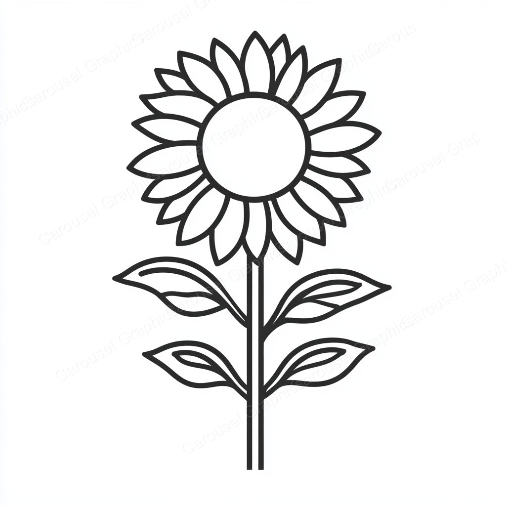 Sunflower Vector Graphic preview
