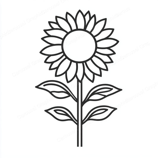Sunflower Vector Graphic preview