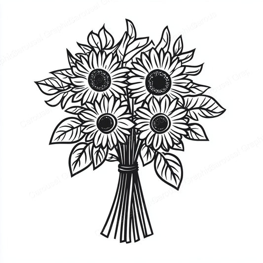 Sunflower Vector Graphic preview