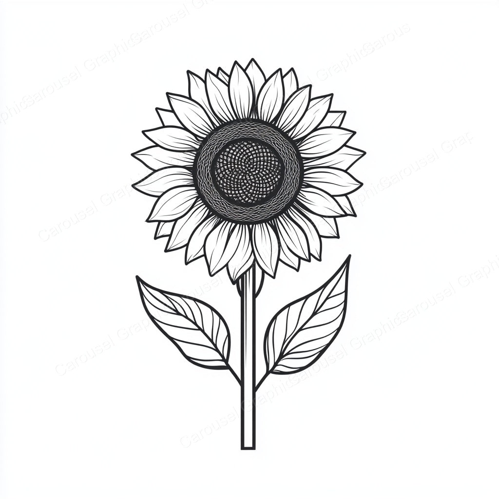 Sunflower Vector Graphic preview