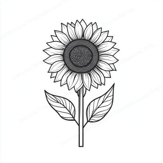 Sunflower Vector Graphic preview