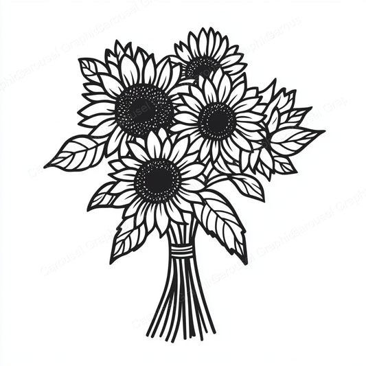 Sunflower Vector Graphic preview