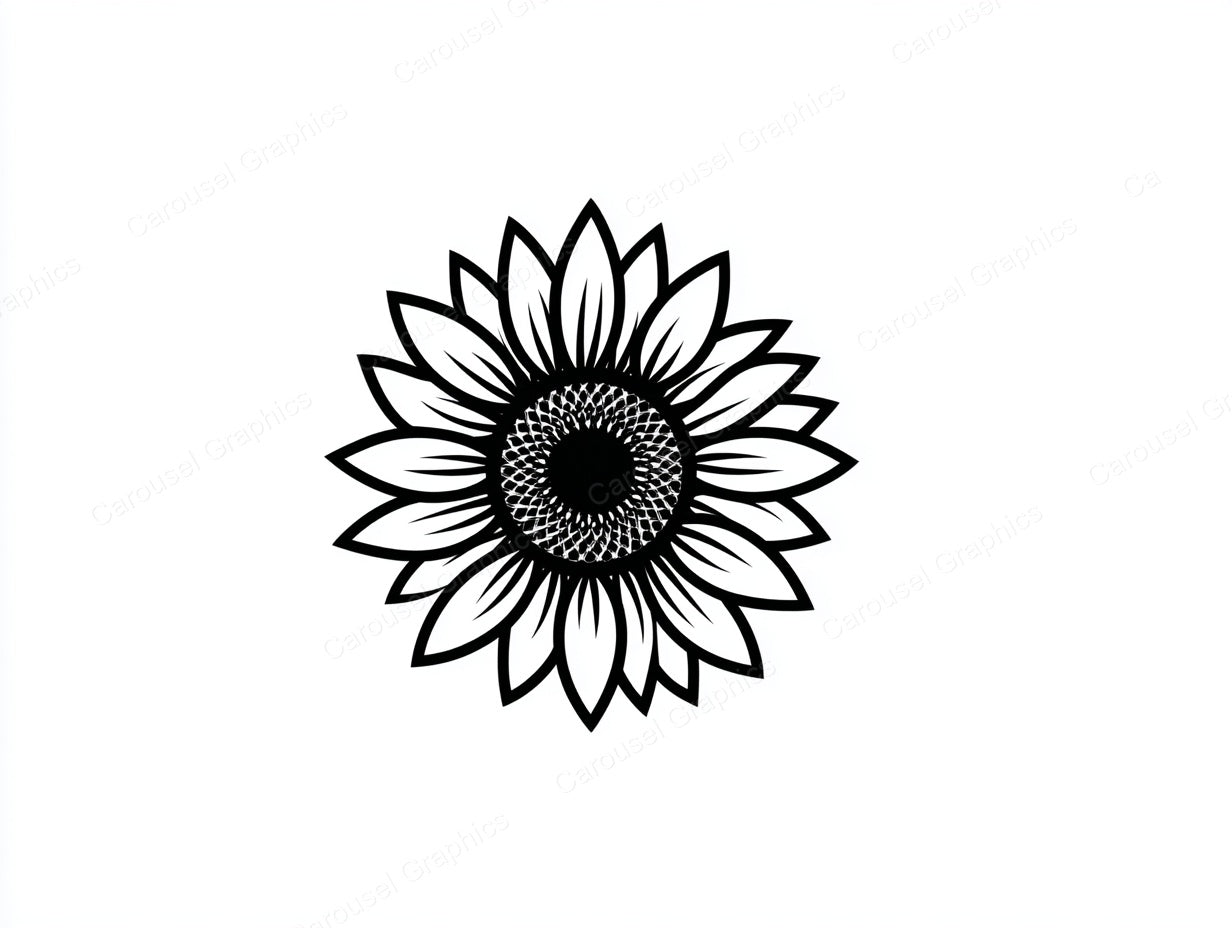 Sunflower Vector Graphic preview