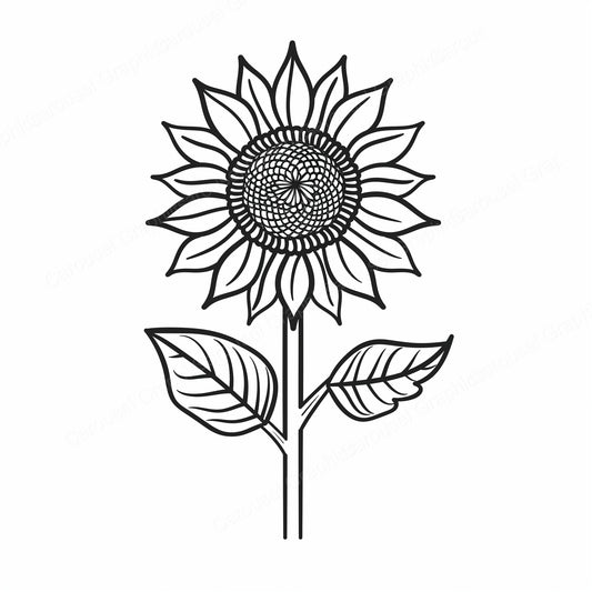Sunflower Vector Graphic preview