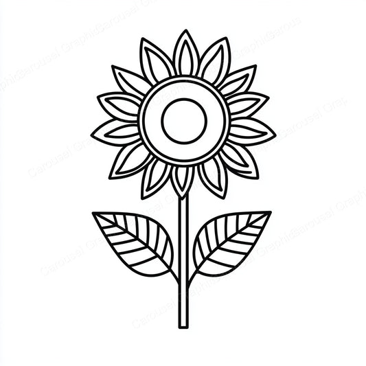 Sunflower Vector Graphic preview