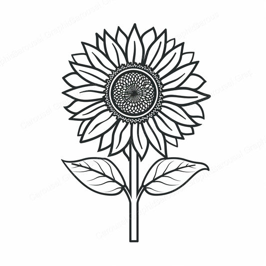 Sunflower Vector Graphic preview