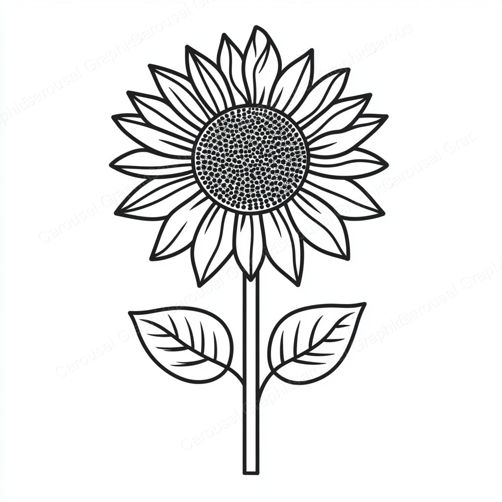 Sunflower Vector Graphic preview