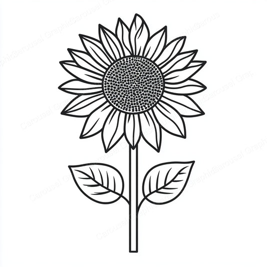 Sunflower Vector Graphic preview