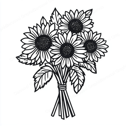 Sunflower Vector Graphic preview