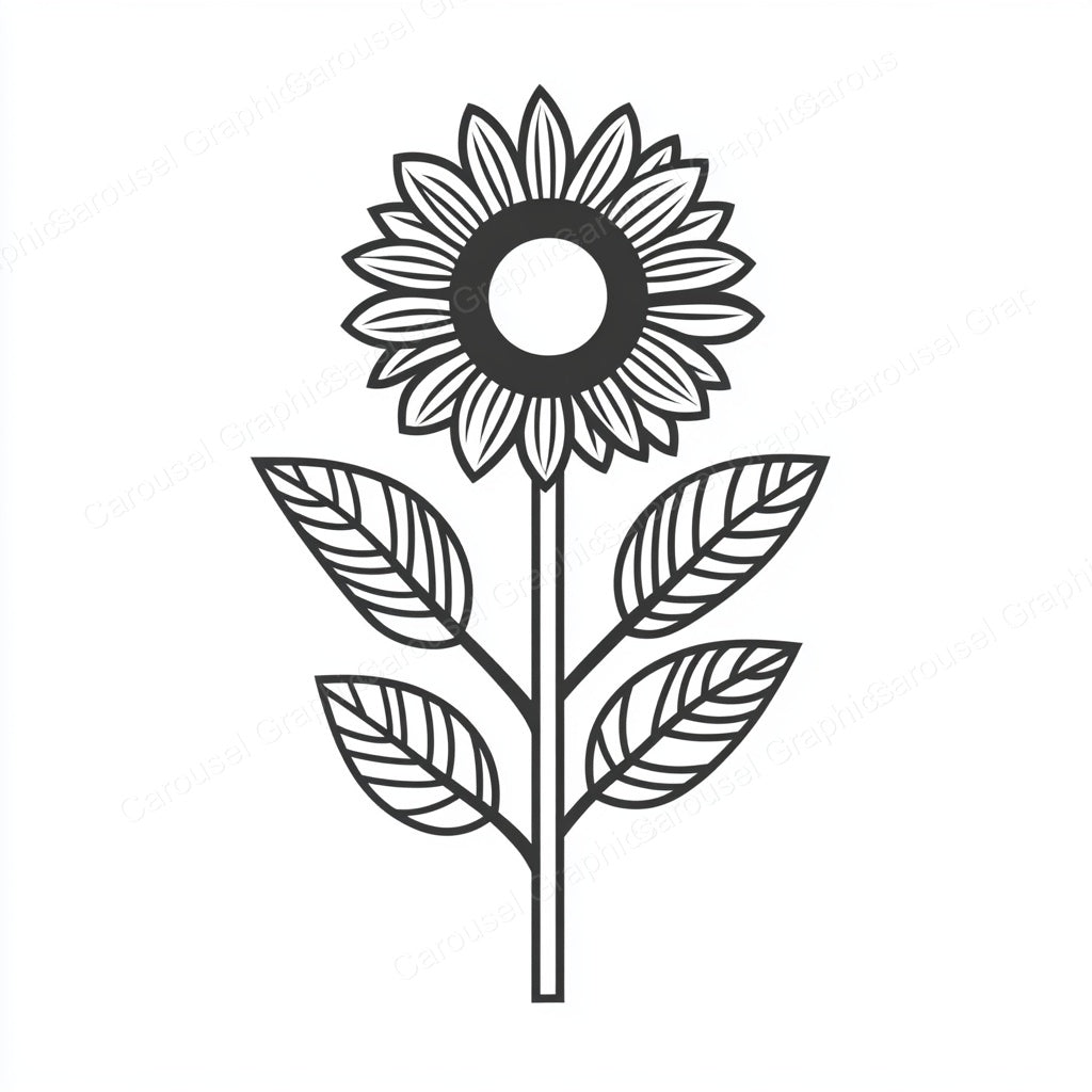 Sunflower Vector Graphic preview