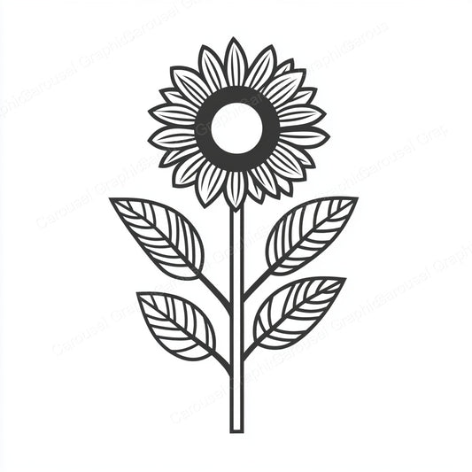 Sunflower Vector Graphic preview