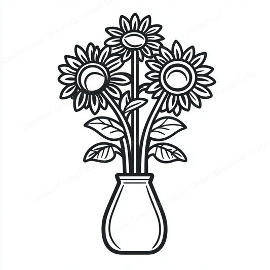 Sunflower Vector Graphic preview