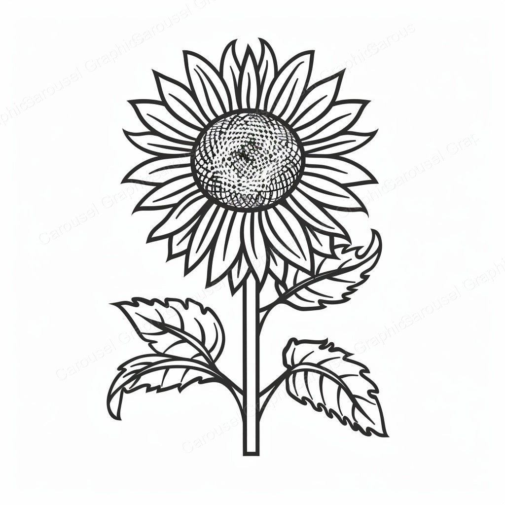 Sunflower Vector Graphic preview