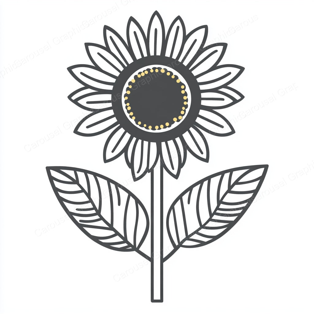 Sunflower Vector Graphic preview