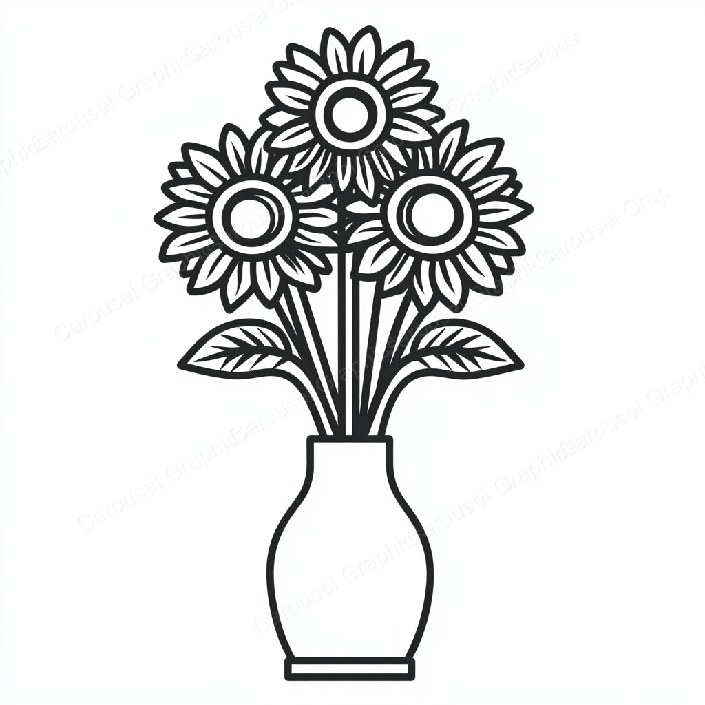 Sunflower Vector Graphic preview