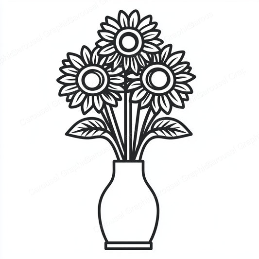 Sunflower Vector Graphic preview