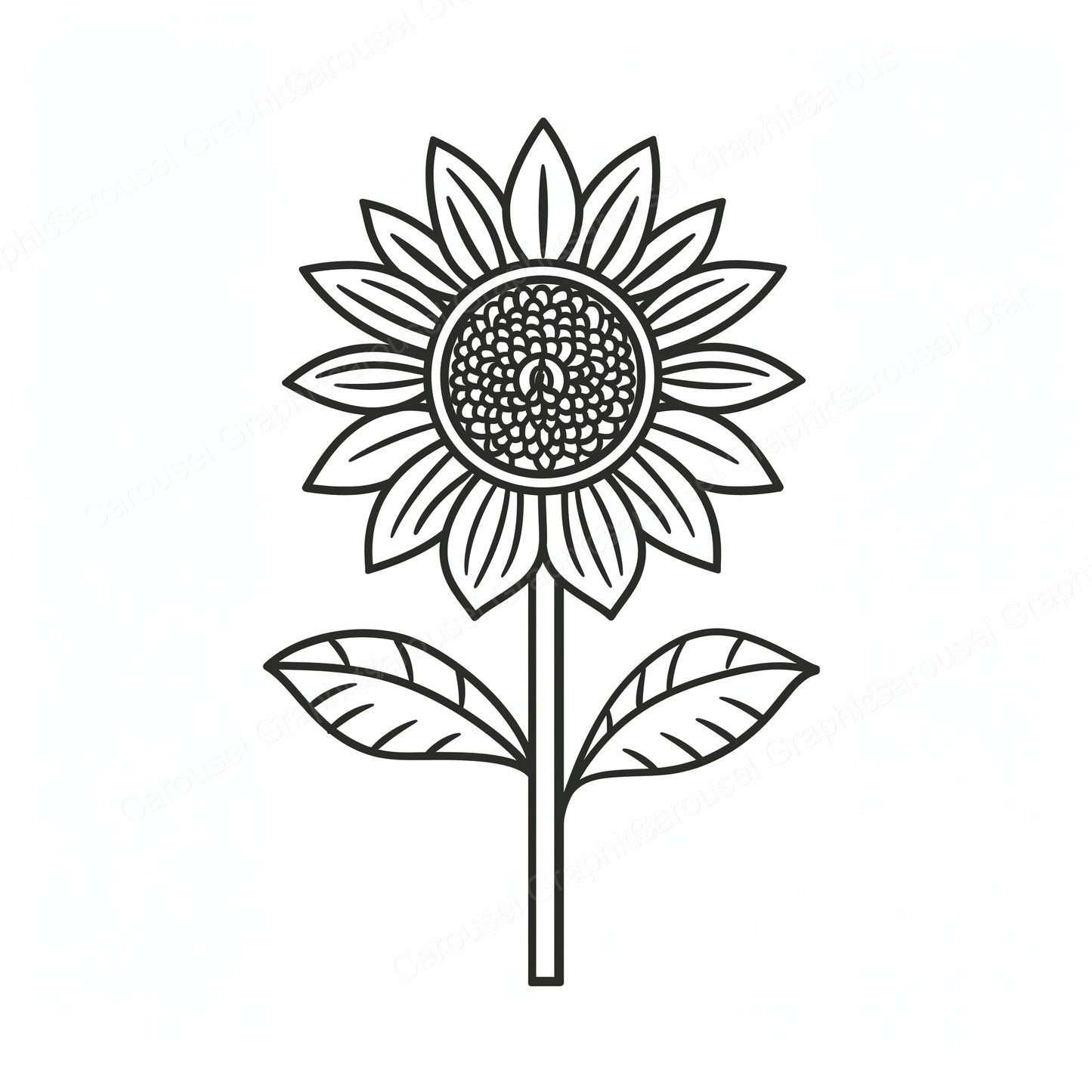 Sunflower Vector Graphic preview