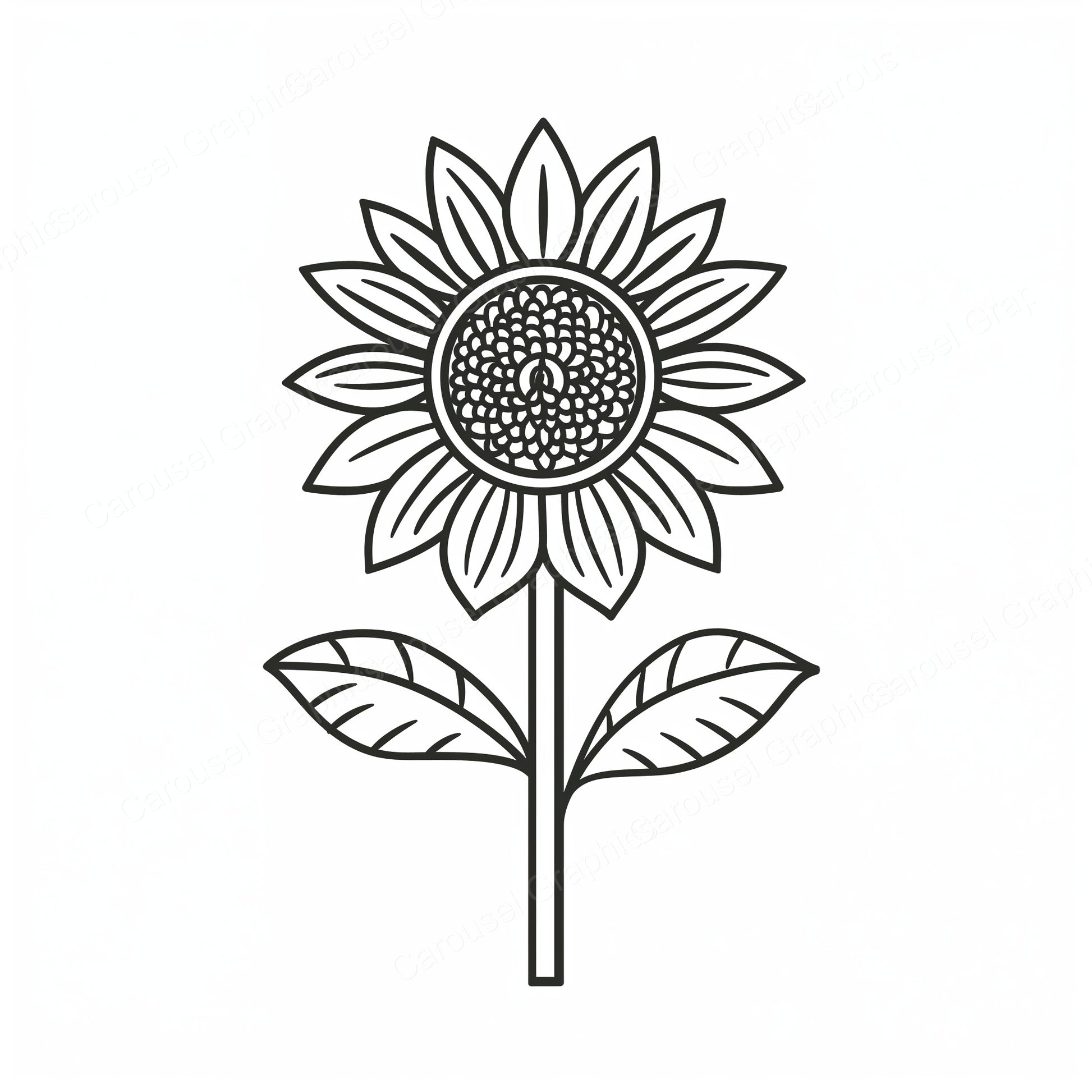 Sunflower Vector Graphic preview