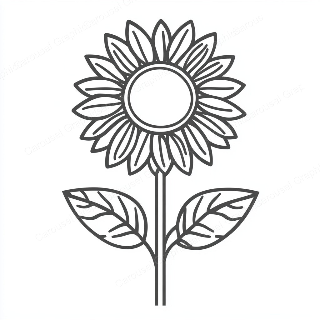 Sunflower Vector Graphic preview