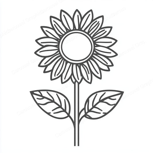 Sunflower Vector Graphic preview