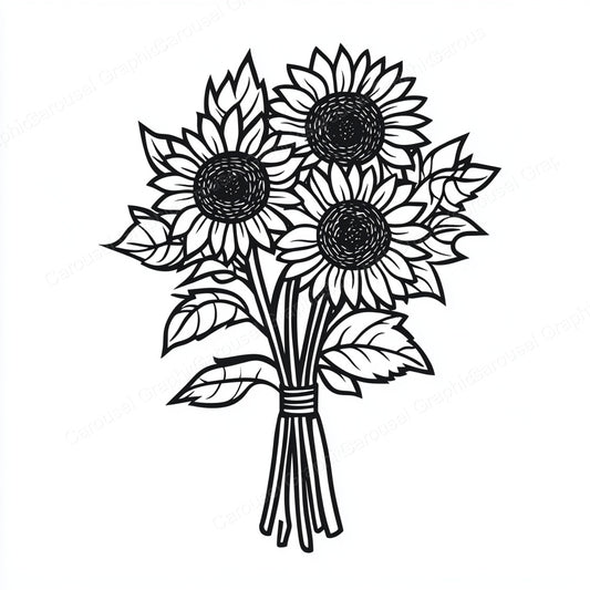 Sunflower Vector Graphic preview