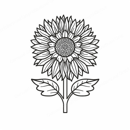 Sunflower Vector Graphic preview
