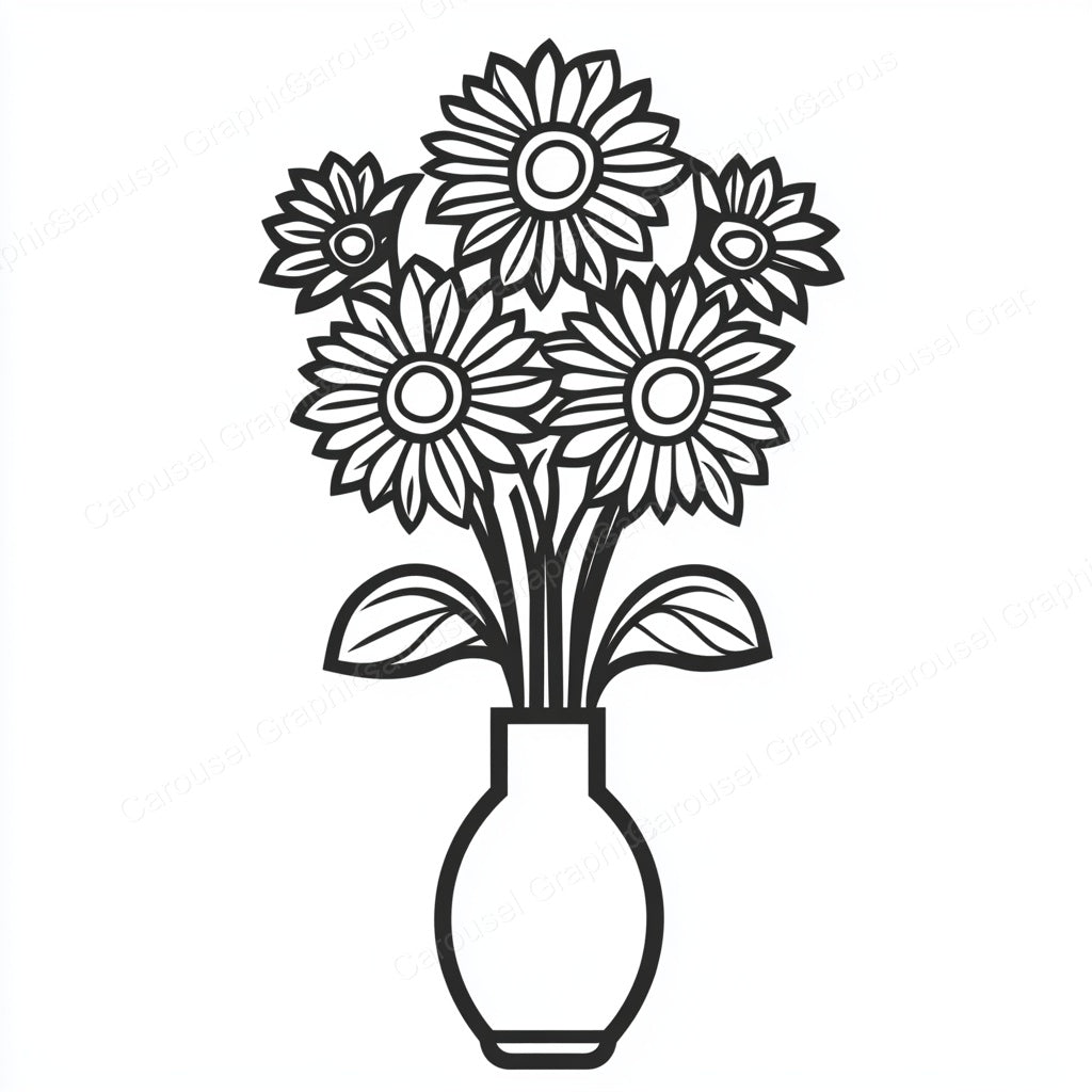 Sunflower Vector Graphic preview