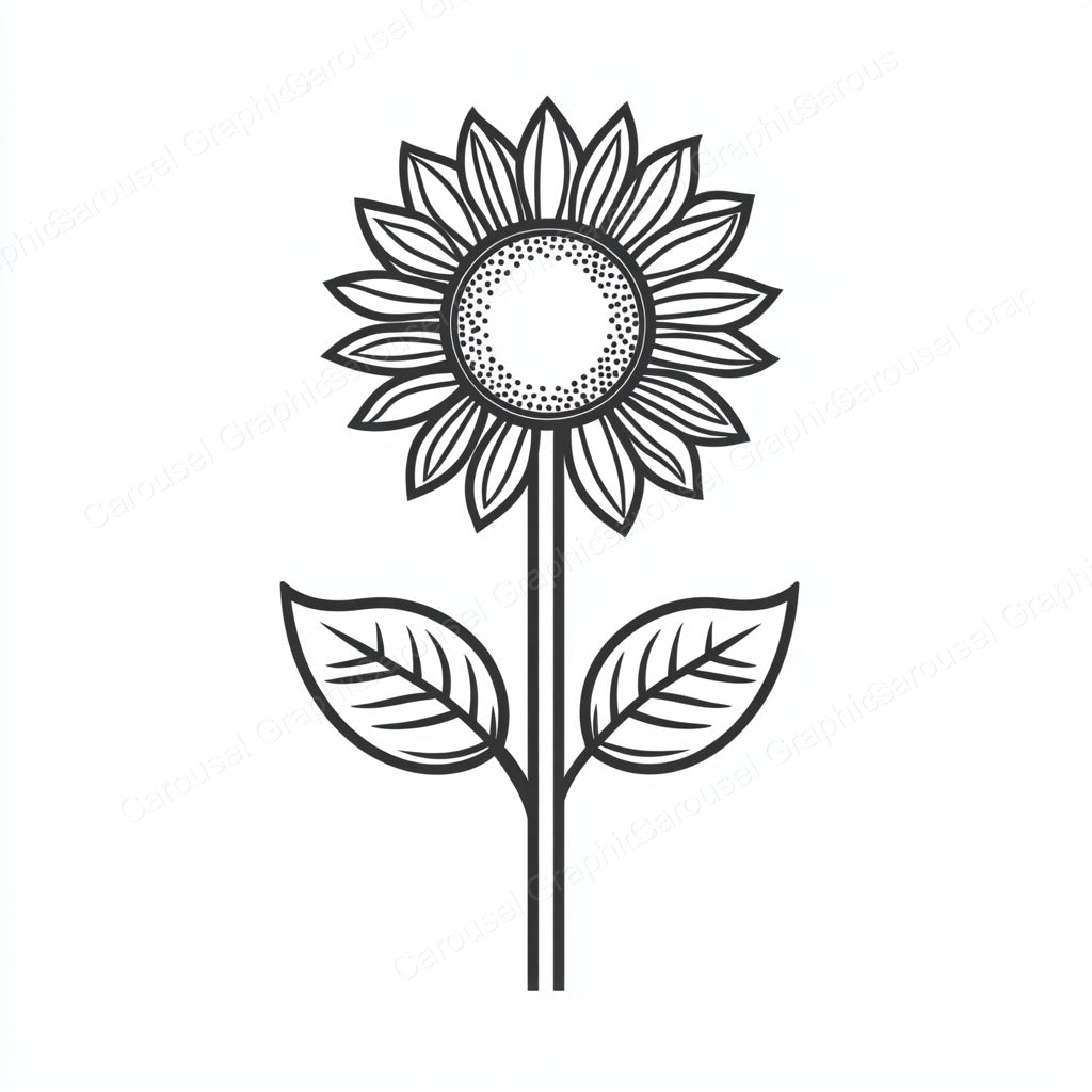 Sunflower Vector Graphic preview