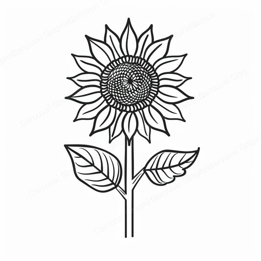 Sunflower Vector Graphic preview