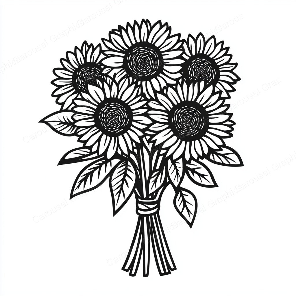 Sunflower Vector Graphic preview