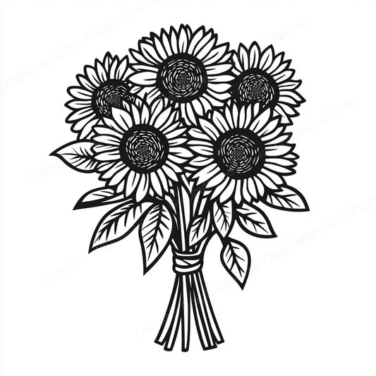 Sunflower Vector Graphic preview