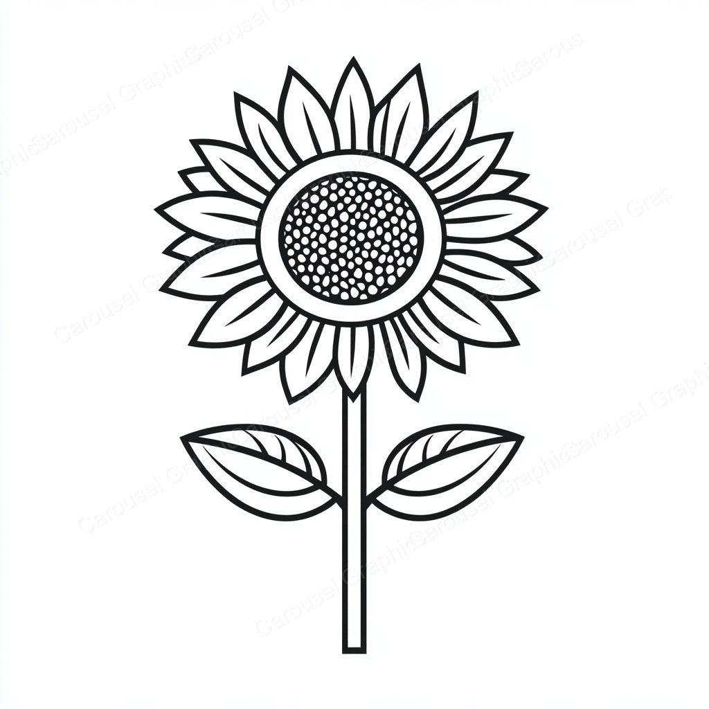 Sunflower Vector Graphic preview