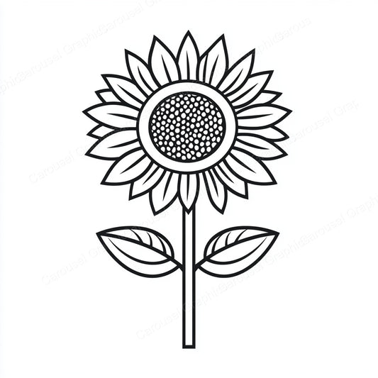Sunflower Vector Graphic preview