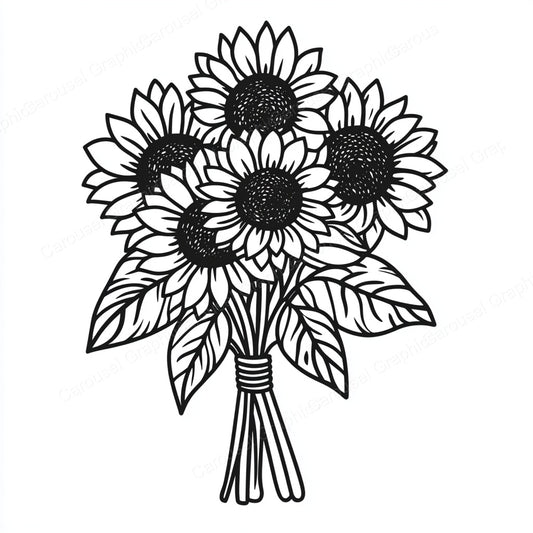 Sunflower Vector Graphic preview