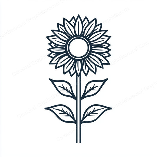 Sunflower Vector Graphic preview