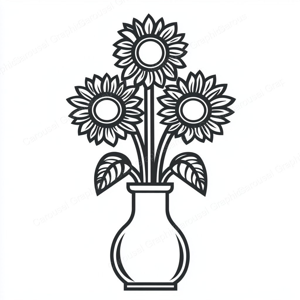 Sunflower Vector Graphic preview