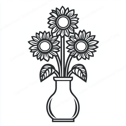 Sunflower Vector Graphic preview