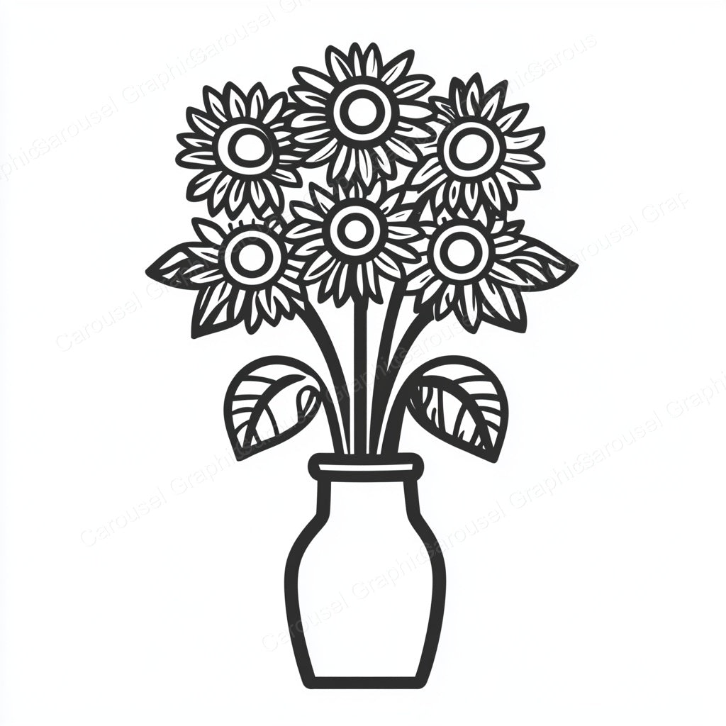 Sunflower Vector Graphic preview