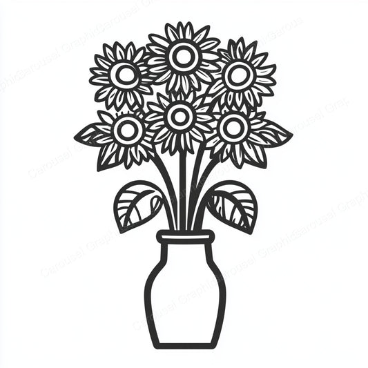 Sunflower Vector Graphic preview