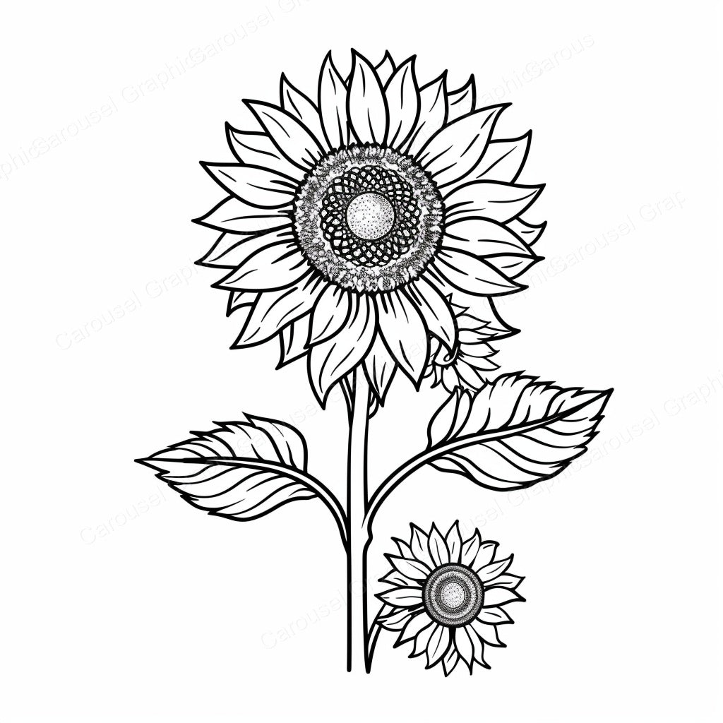 Sunflower Vector Graphic preview