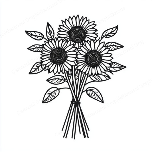 Sunflower Vector Graphic preview