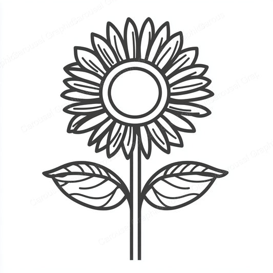 Sunflower Vector Graphic preview
